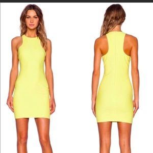 Elizabeth and James neon yellow Kenna dress Sz 4